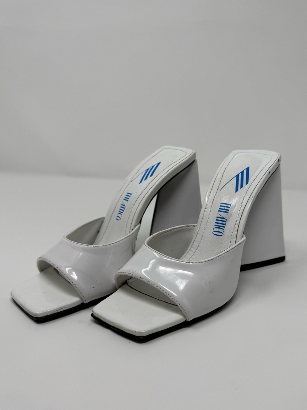 The Attico Sculptural Patent Leather Heels, Size EU 36/ US 6
